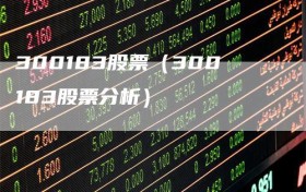 300183股票（300183股票分析）